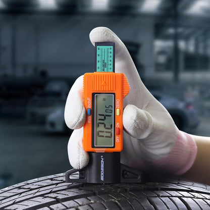 GODESON Tire Tread Depth Gauge, Digital Tire Tread Depth Gauge with 3 Modes-Fractional Inch, Decimal Inch and Millimeter, Tire Depth Gauge for Motorcycles, Cars, SUV, Easy to Read Tread Depth Gauge