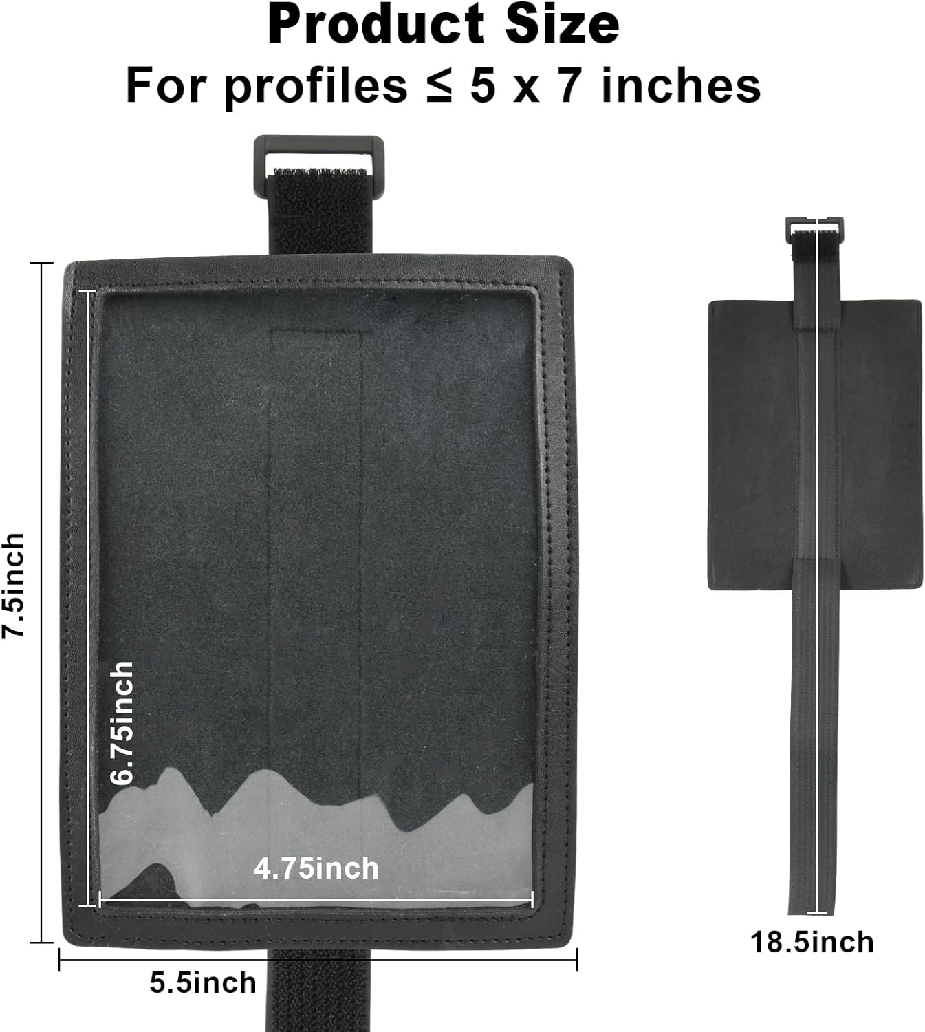 Registration Insurance Card Document Holder for Visor, Carrying Case for Registration and Insurance, Adjustable Visor Bag Drivers License Holder for Photo, Fit Most Car, SUV and Truck (Horizontally)
