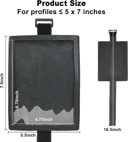 Registration Insurance Card Document Holder for Visor, Carrying Case for Registration and Insurance, Adjustable Visor Bag Drivers License Holder for Photo, Fit Most Car, SUV and Truck (Horizontally)