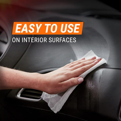 Armor All Interior Car Cleaning Wipes, 25 Count Canister, Powerful Cleaning for Dashboards, Vinyl, Clear Plastics, Carpet and Fabric