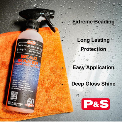 P&S Bead Maker Paint Sealant – Easy Spray & Wipe Protectant for Cars, Boats & RVs – Hydrophobic Gloss & UV Protection – Safe for All Surfaces - 1 Gallon