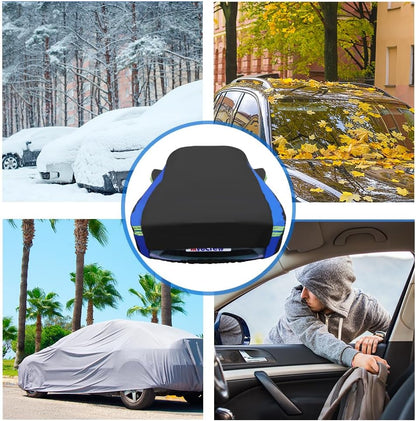 Avecrew Car Cover Waterproof All Weather for Automobiles, Outdoor Heavy Duty Full Exterior Covers for Sedan(194"-208")