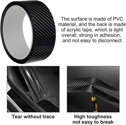 MYFAMIREA Anti-Scratch Anti-Collision Adhesive Strip Car Door Edge Guard Protector Strip Car Door Scuff Plate Protectors Transparent Invisible Tape for Rear Bumper/Door(33Ft x 2In)