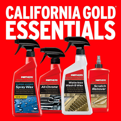 Mothers California Gold Waterless Wash & Wax, 24 oz. — Quick & Easy Car Care Without Water, Spray On & Wipe Off Ultra-Slick Formula Safely Removes Dirt & Grime Scratch-Free (05644)