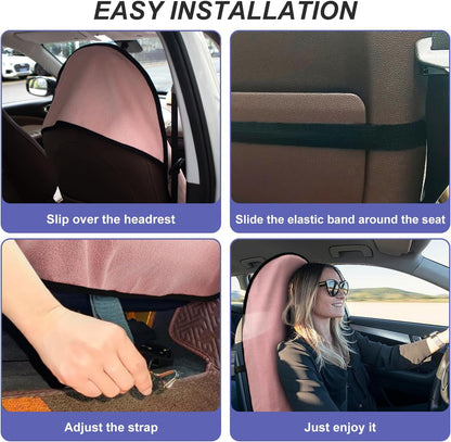 Waterproof Sweating Car Seat Cover for Post Gym Workout, Running, Swimming, Beach and Hiking, Universal Fit Non-Slip Towel Bucket Seat Protector for Cars SUV Trucks, Machine Washable (Grey)