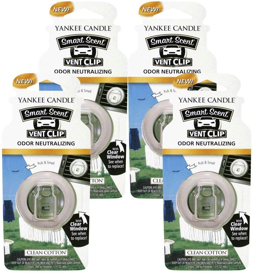 Yankee Candle Midsummer's Night Smart Scent Car Vent Clip, 2 Pack