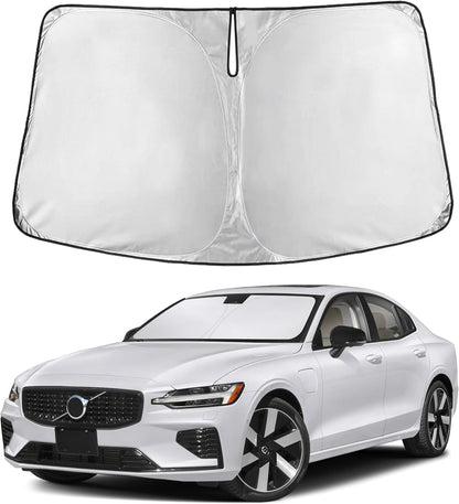 EcoNour Car Windshield Sun Shade | 2025 Upgraded Innovative No-Light-Pass Technology for Maximum Coverage | Foldable Sun Shade Keeps Your Vehicle Cool | Must-Have Car Accessories | Small (59" x 29") - Colors B