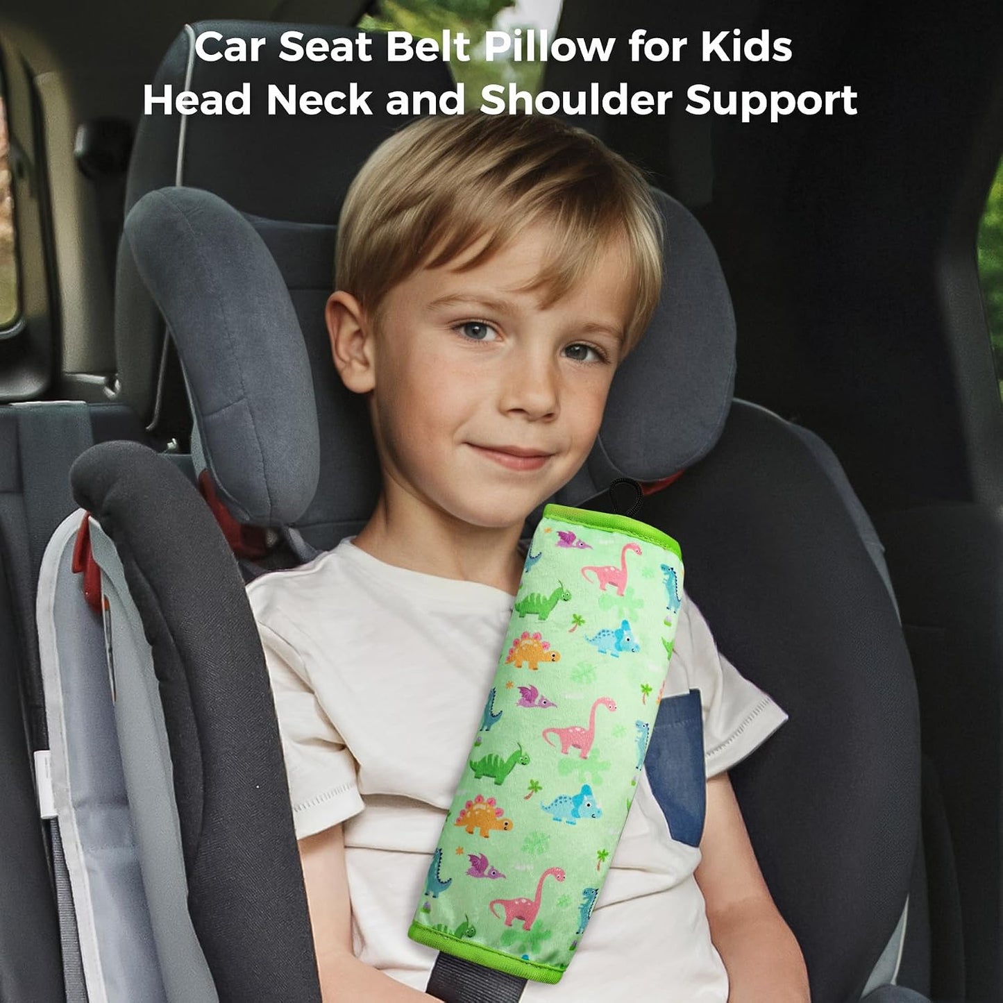 COOLBEBE Car Seat Straps Shoulder Pads for Baby Kids, Super Soft Seat Belt Covers for All Car Seats/Pushchair/Stroller/High Chair