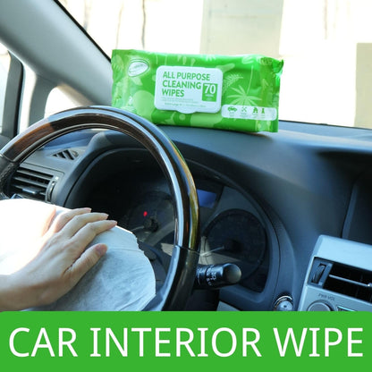 Air Jungles 3in1 Leather Cleaner Wipes 70 Count, Extra Large 8" x 10" Size, Clean Condition Protect Wipes for Vinyl and Leather Apparel Furniture Auto Car Interior Shoes Boots Bags
