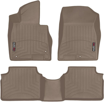 WeatherTech Custom Fit FloorLiners for Hyundai Sonata, K5, K5-1st & 2nd Row (441598-1-2), Black