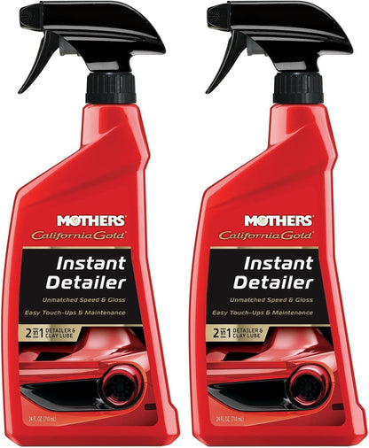 Mothers California Gold Instant Detailer, 16 oz. – Removes Smudges, Dust & Fingerprints, Boosts Gloss & Slickness, Lubrication for Clay Bars, Quick Touch-ups & Maintenance Between Washes (08216)