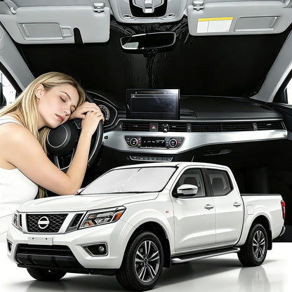 for Toyota Tacoma 2016-2023 2024 2025 2026 Sun Shade Sunshade Windshield Cover - 4 Layers Front Window Shade Custom Fit Tacoma 2Dr 4Dr Pickup Sun Visor 240T Shade Blocks UV Rays Car Accessories - Colors F