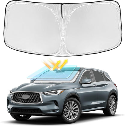 for Toyota Tacoma 2016-2023 2024 2025 2026 Sun Shade Sunshade Windshield Cover - 4 Layers Front Window Shade Custom Fit Tacoma 2Dr 4Dr Pickup Sun Visor 240T Shade Blocks UV Rays Car Accessories - Colors E