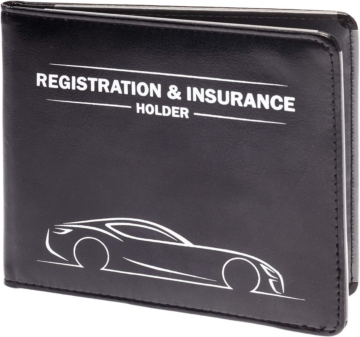 CANOPUS Car Registration & Insurance Holder with Magnetic Closure, Vehicle Document Organizer, Auto Glove Box Wallet, Includes 2 EZ Pass Strip Sets – Truck
