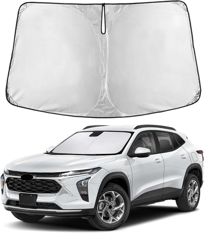 EcoNour Car Windshield Sun Shade | 2025 Upgraded Innovative No-Light-Pass Technology for Maximum Coverage | Foldable Sun Shade Keeps Your Vehicle Cool | Must-Have Car Accessories | Small (59" x 29") - Colors A