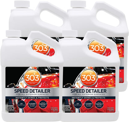 303 Products Speed Detailer - For All Exterior Automotive Surfaces - Instantly Shines And Protects Paint - Cleans Between Washes - UV Protection, 16 fl. oz. (30216CSR) Packaging May Vary