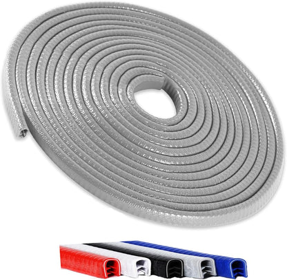 Winfort 33FT(10M) Universal Car Door Edge Protector Guards, No-Glue Required Rubber Seal U Shape Automotive Door Entry Guard, Suitable for Most Cars, SUVs and Trucks (Red)