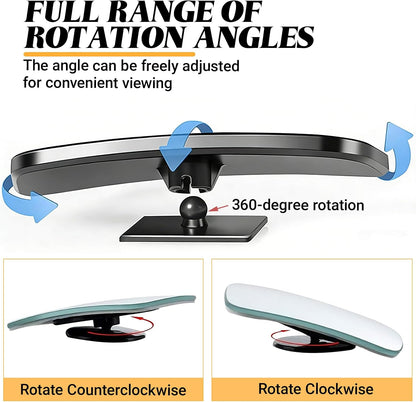 2PCS Car Blind Spot Mirror, Wideangle Rearview Mirror, Automobile Side Looking Glass, Universal Vehicle Parking Aid Tool