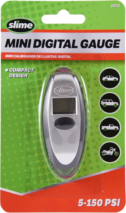 Slime 20049 Tire Pressure Gauge, Large Face Dial Analogue Gauge, 5-60 PSI