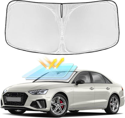 for Toyota Tacoma 2016-2023 2024 2025 2026 Sun Shade Sunshade Windshield Cover - 4 Layers Front Window Shade Custom Fit Tacoma 2Dr 4Dr Pickup Sun Visor 240T Shade Blocks UV Rays Car Accessories - Colors C