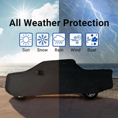 iCarCover 15-Layer Car Cover Waterproof All Weather | Premium Quality Car Covers for Automobiles, UV Protection, El Camino, Impala, Bel Air, Monte Carlo, Galaxie, Charger, Size C21 (See Size Chart) - Colors A
