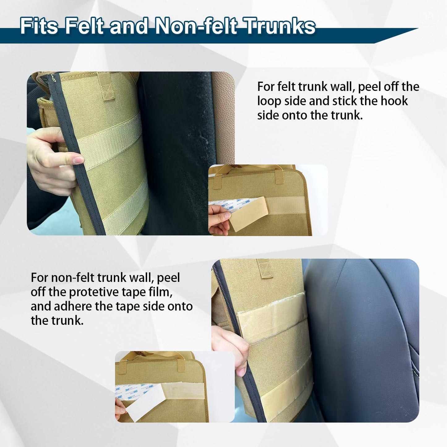 Deluxe Trunk and Backseat Organizer for Medium or Large Size SUVs & RVs, Detachable Storage Modules with Built-in Cooler, Patent Pending