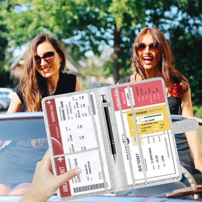 Car Registration and Insurance Card Holder with Magnetic Closure, Leather Vehicle Glove Box Automobile Documents Paperwork Wallet Case Organizer for ID, Driver's License, Key Contact Information Cards