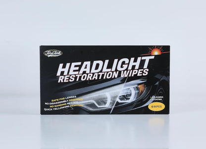 toretark Headlight Restoration Kit Wipes, 5-Min Fix, Restoring to Like-New Condition, Safe for OEM Lens, Headlight Restoration Wipes & Cleaning Wipes, Headlight Cleaner and Restorer Kit