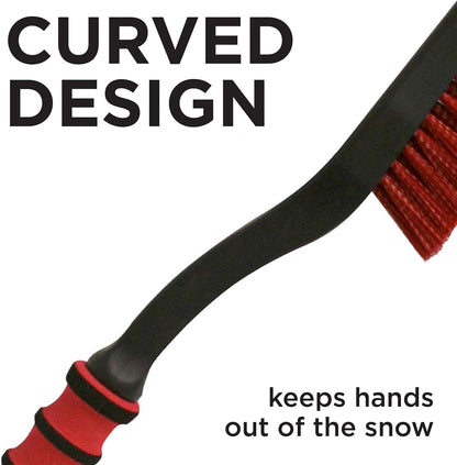 Mallory 532 26 Inch Snow Brush with Ice Scraper for Cars, Trucks, SUVs, RVs, and More (Colors May Vary)