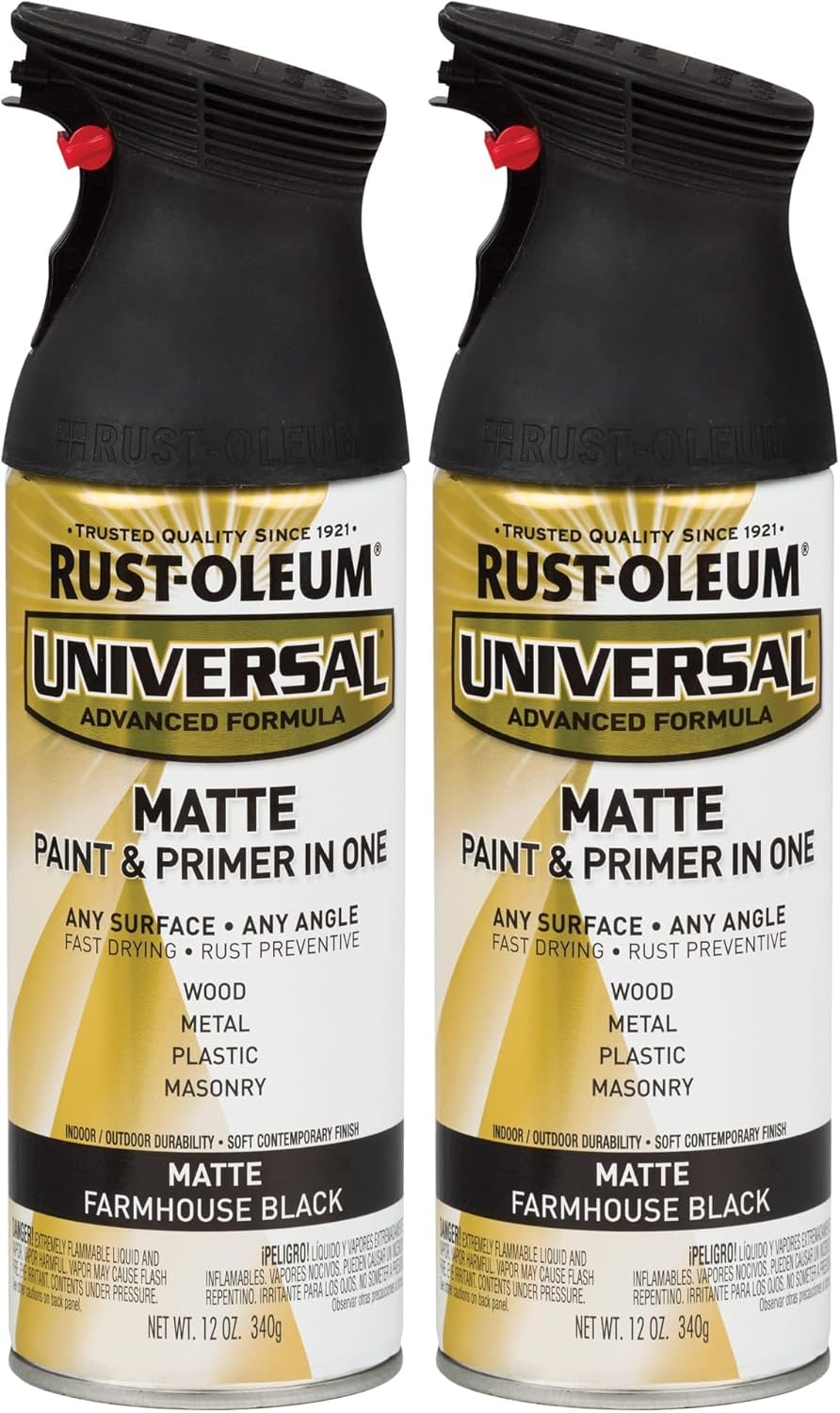 Rust-Oleum 302151 Universal All Surface Clear Topcoat Spray, 11 oz, Dead Flat Clear - Colors B