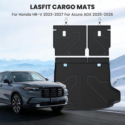 LASFIT Cargo Liner for Honda CR-V 2026 2025 2024 2023 (Gasoline & Hybrid & e:FCEV) All Weather TPE Car Trunk Mat (Upper Position), Cargo Only Black