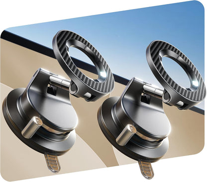 LISEN for Magsafe Car Mount, Magnetic Phone Holders for Your Car Vacuum, Phone Mount for Car Accessories for Women Men Jeep BMW, Suction Phone Holder Gifts Kits, for iPhone 17 Pro Max 16 15 14 13 12