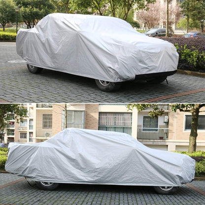 Kayme Sedan Car Cover Waterproof All Weather for Automobiles - See Vehicle Size Chart for Accurate Fit - Outdoor Full Exterior Cover Sun Rain Snow UV Protection with Zipper. Size A4 (See Size Chart)