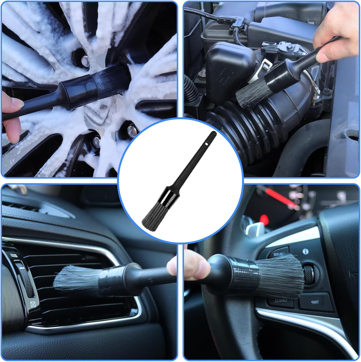 Wheel Brush, Wheel & Rim Cleaner Brush, Tire Brush, Wheel Cleaning Brush, Bendable & Durable Car Wheel Brush Set, Car Detailing Brushes, Wheel Brushes for Cleaning Wheels