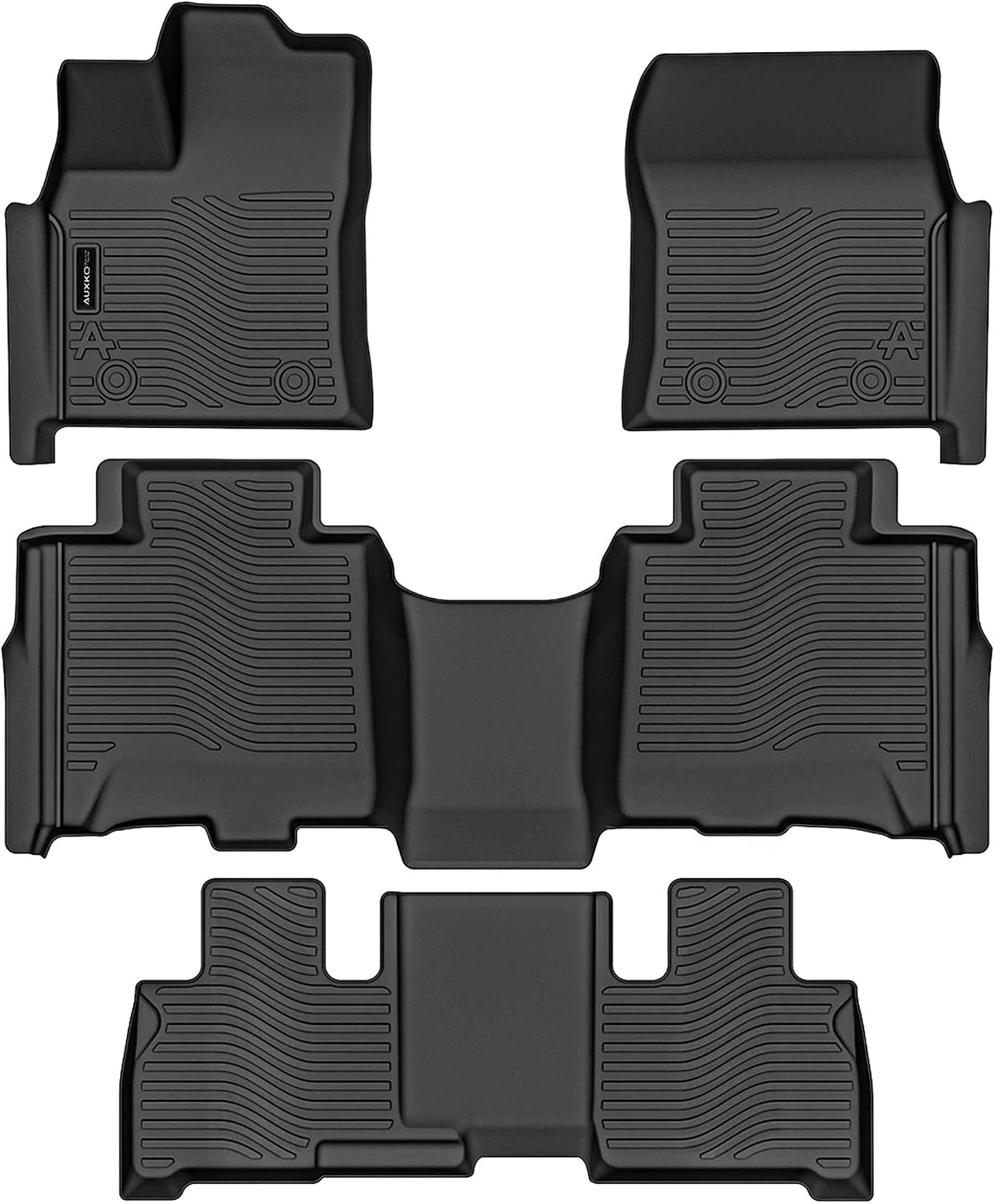 All Weather Floor Mat Fit for Toyota Corolla(Include Hybrid Exclude Hatchback) 2026 2025-2020 TPE Rubber Liners Corolla Accessories All Season Guard Odorless Anti-Slip Liner Black