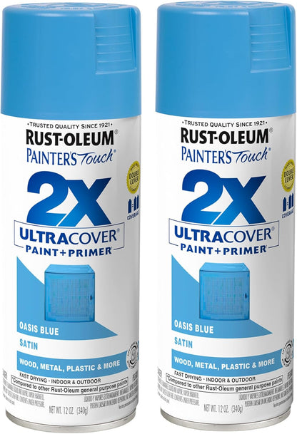 Rust-Oleum 334029 Painter's Touch 2X Ultra Cover Spray Paint, 12 oz, Gloss Clear - Colors F