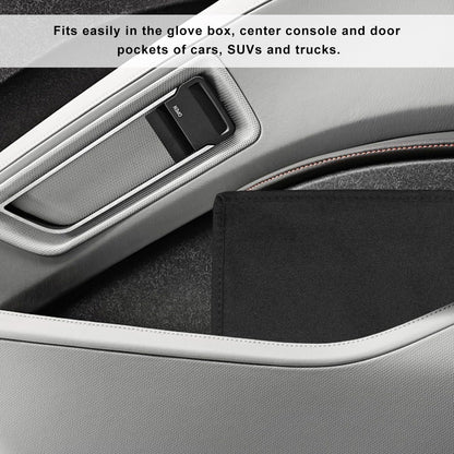 Car Registration Insurance Holder, Multipurpose Glove Box Organizer Car Manual Holder Zippered Case, Vehicle Document Organizer for Essential Gadgets, Driver License, Cards
