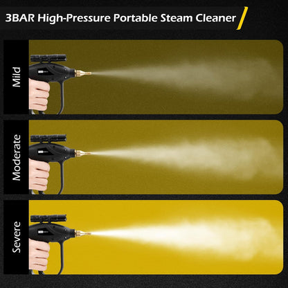 Dyna-Living Handheld Steamer for Cleaning 1700W Car Engine Steam Cleaner 248°F High Temperature Pressurized Steam Cleaner for Home, High Pressure Steam Cleaning Machine for Auto Detailing