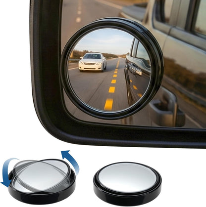 JOYTUTUS Blind Spot Mirror 2 Pack HD Frameless Convex Glass for Wide Angle View and Safer Lane Changing Compatible with Cars SUVs Trucks RVs Easy Stick On & Long Lasting Durability