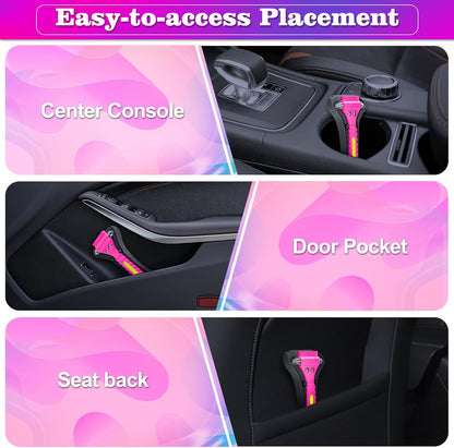 THINKWORK Car Safety Hammer, 3-in-1 Emergency Escape Tool with One Second Window Breaker and Seat Belt Cutter, Safety Emergency Car Escape Tool for Car, Office, Home, Black