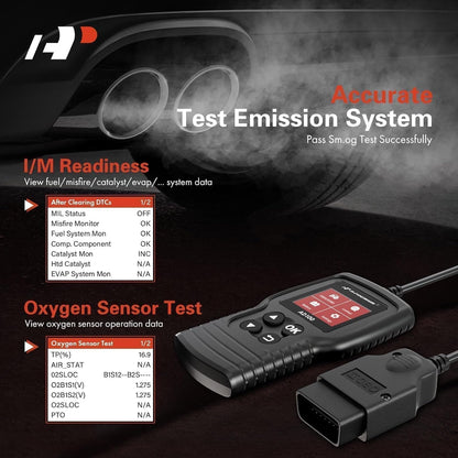 A-Premium AD200 Professional OBD2 Scanner Car Diagnostic Tool, OBDII EOBD Code Reader, Enhanced Check Car Engine Light Diagnostic Scan Tool, Upgraded Fault Code Scanner for All Vehicles from 1996