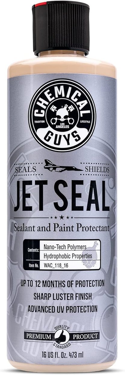 Chemical Guys JetSeal Anti-Corrosion Sealant & Paint Protectant - Advanced Car Paint Sealant for Trucks, Motorcycles, SUVs & RVs, Provides Durable Protection & High Gloss Finish, 16 oz