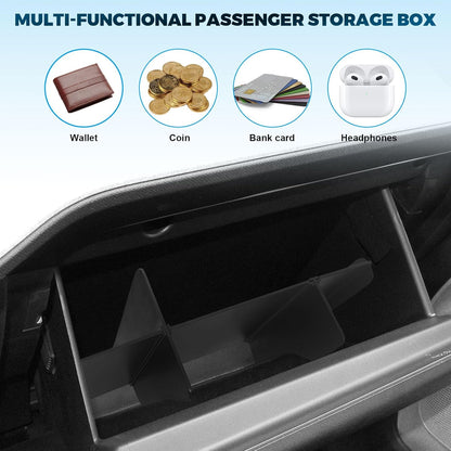Upgrade Car Storage Organizer Fit for Ford Maverick 2026 2022-2025 Glove Box Organizers Insert Compartment Tray ABS Black Materials Dividers