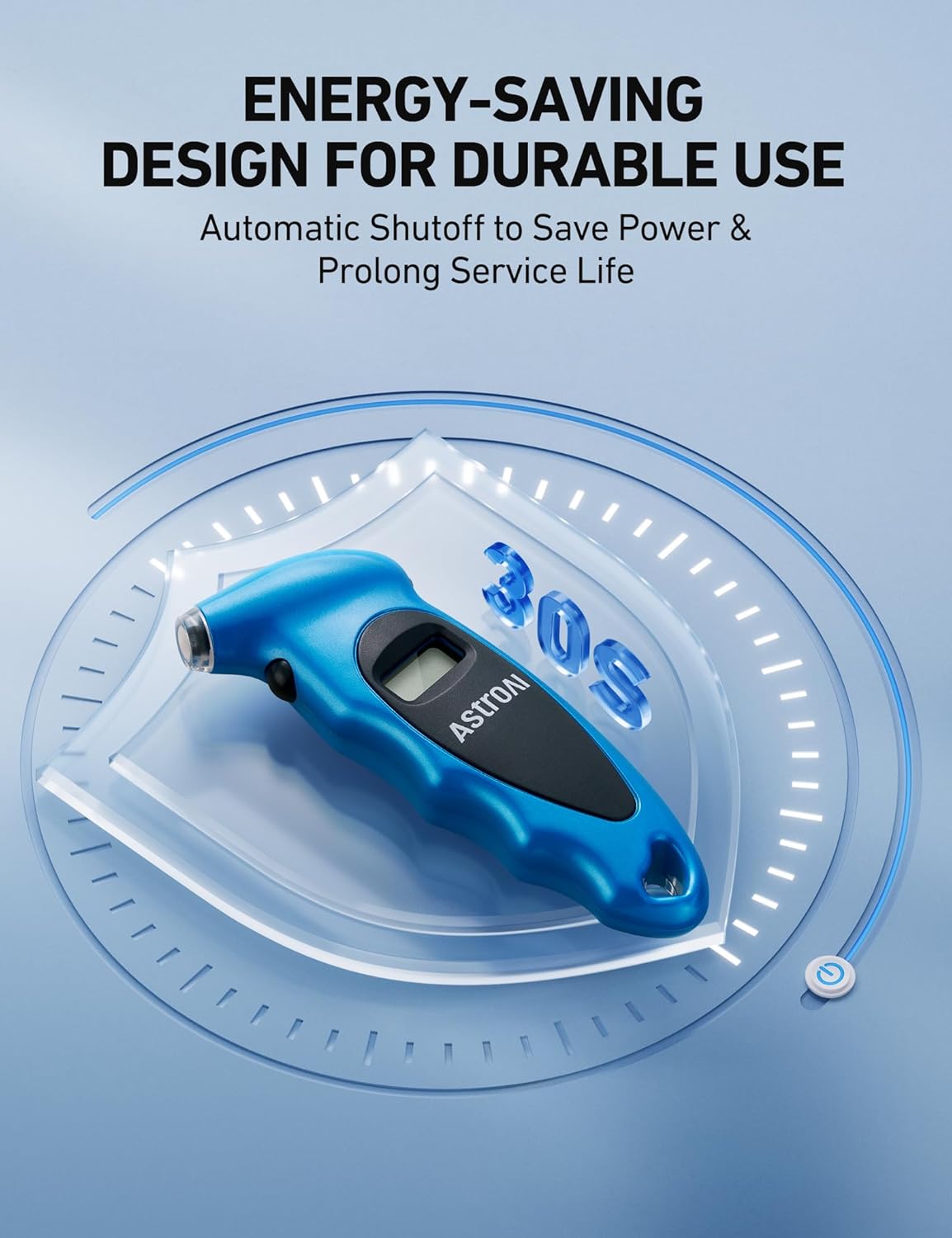 AstroAI Digital Tire Pressure Gauge 0-150PSI Calibrated to ANSI B40.7 +/-1PSI, Accurate in 0.1 Increments, Tire Repair Tools 4 Pressure Measurements for Car Truck with Backlight LCD, Silver