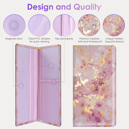 Car Registration and Insurance Holder，Colour Patterns Men Women Car License Document Registration and Insurance Card Holder