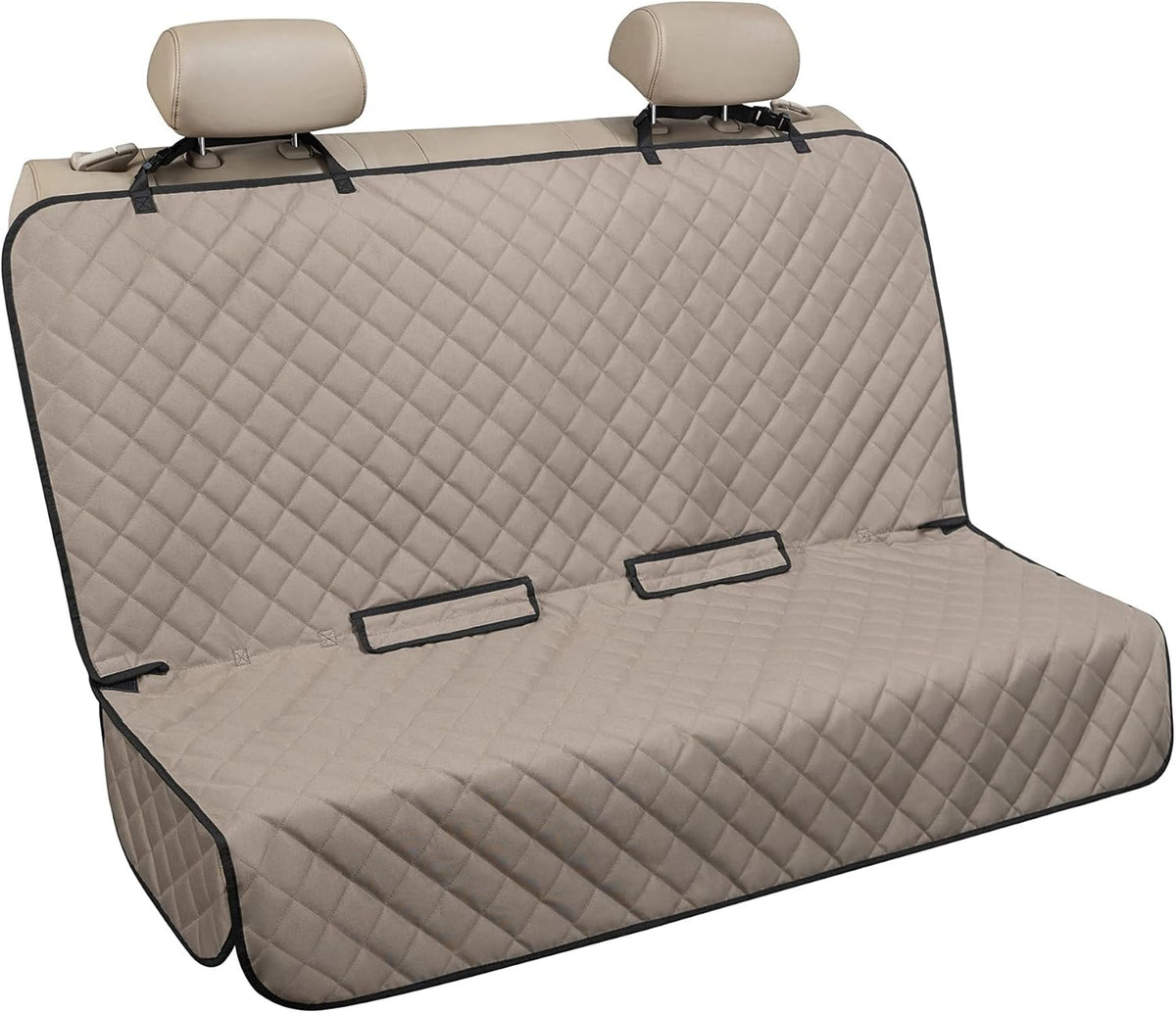 VIEWPETS Bench Car Seat Cover Protector - Waterproof, Heavy-Duty and Nonslip Pet Car Seat Cover for Dogs with Universal Size Fits for Vehicles, Trucks & SUVs