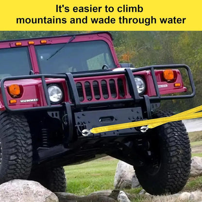 Tow Straps Heavy Duty with Hooks, 1.7" x 16.4 Ft,13,227 lbs Heavy Duty ATV Car Tow Strap with Hooks, Emergency Towing Straps,Tow Ropes for Boat Vehicles Towing Accessories Roadside Recovery Strap