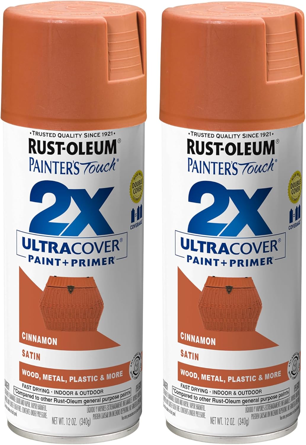 Rust-Oleum 334029 Painter's Touch 2X Ultra Cover Spray Paint, 12 oz, Gloss Clear - Colors F