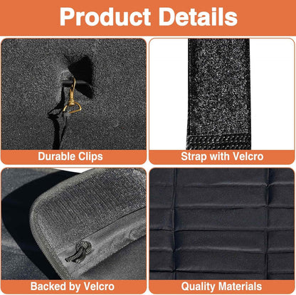 Ultra Large Rear Bumper Protector for Cars 38 x 42.5 inches SUV Cargo Liner Prevent Scratches from Suitcases and Pets Black