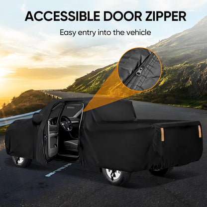 NEVERLAND Sedan Car Cover Waterproof Heavy Duty All Weather Protection Snow Anti-UV Windproof Outdoor Full Car Cover Fit for Automobiles BMW/Mercedes-Benz/Honda（for Car Size:183''L x 70''W x 59''H）